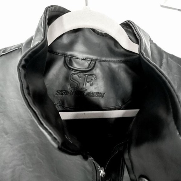 SF Superlative Fashion Italian men's leather jacket - Size large Primo leather - Picture 5 of 11